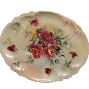 GDA Limoges France Decorative Plate Pre World War 2 Hand Painted Good Condition